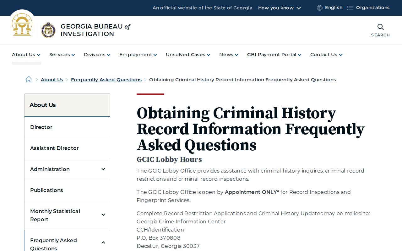 Cherokee County arrest history and GBI record information