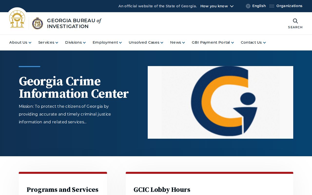 Cherokee County Georgia GCIC criminal history information