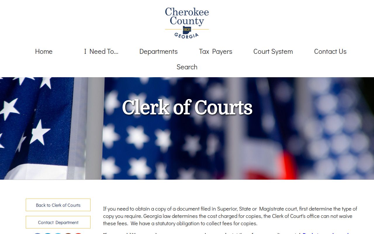 Cherokee County criminal court case copy procedures