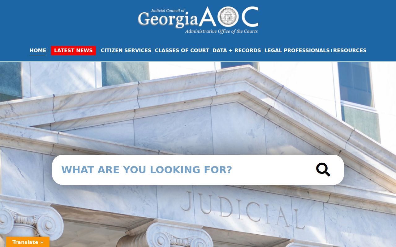 Cherokee County criminal court access through Georgia Courts