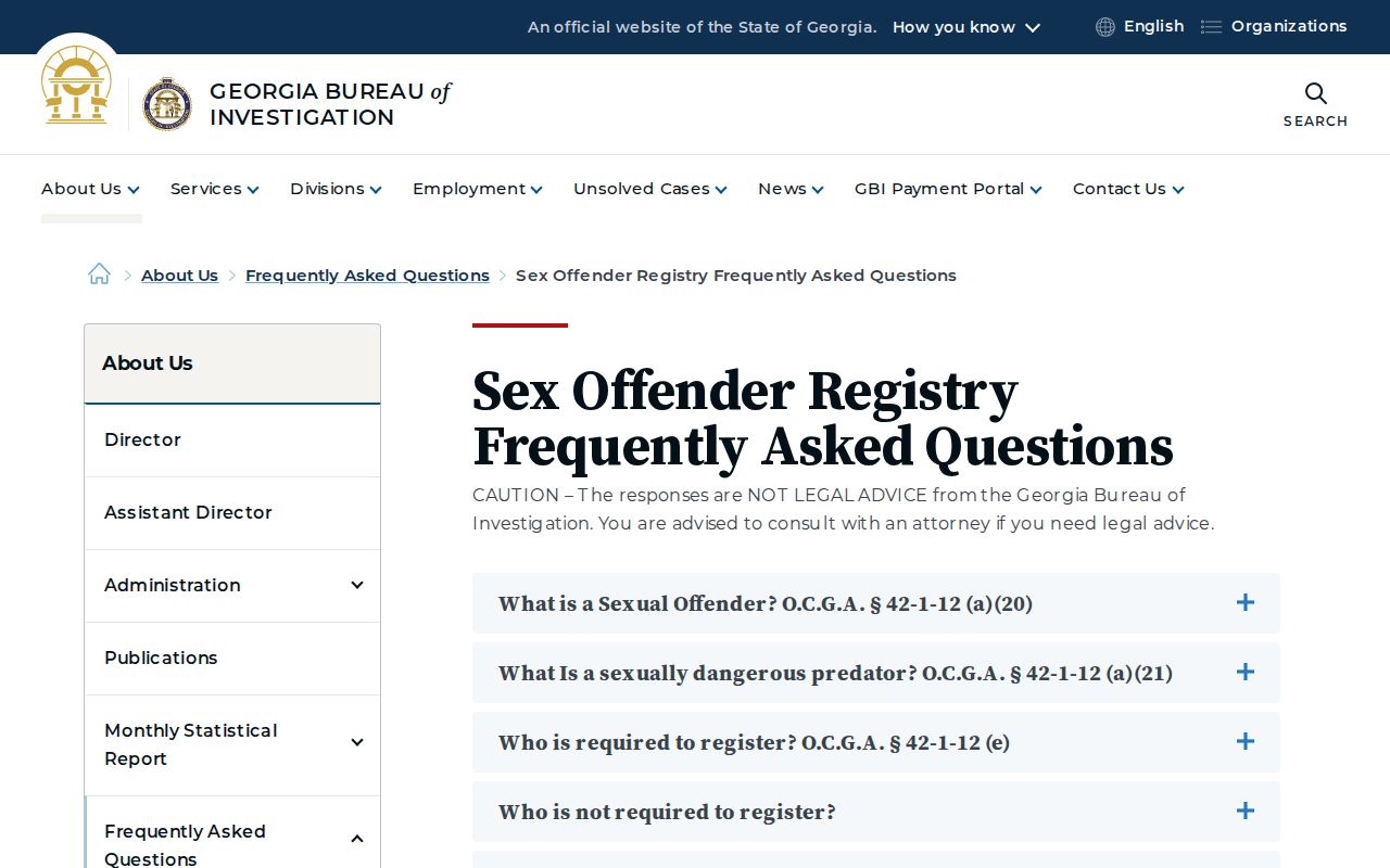 Cherokee County registry lookup questions and GBI guidance